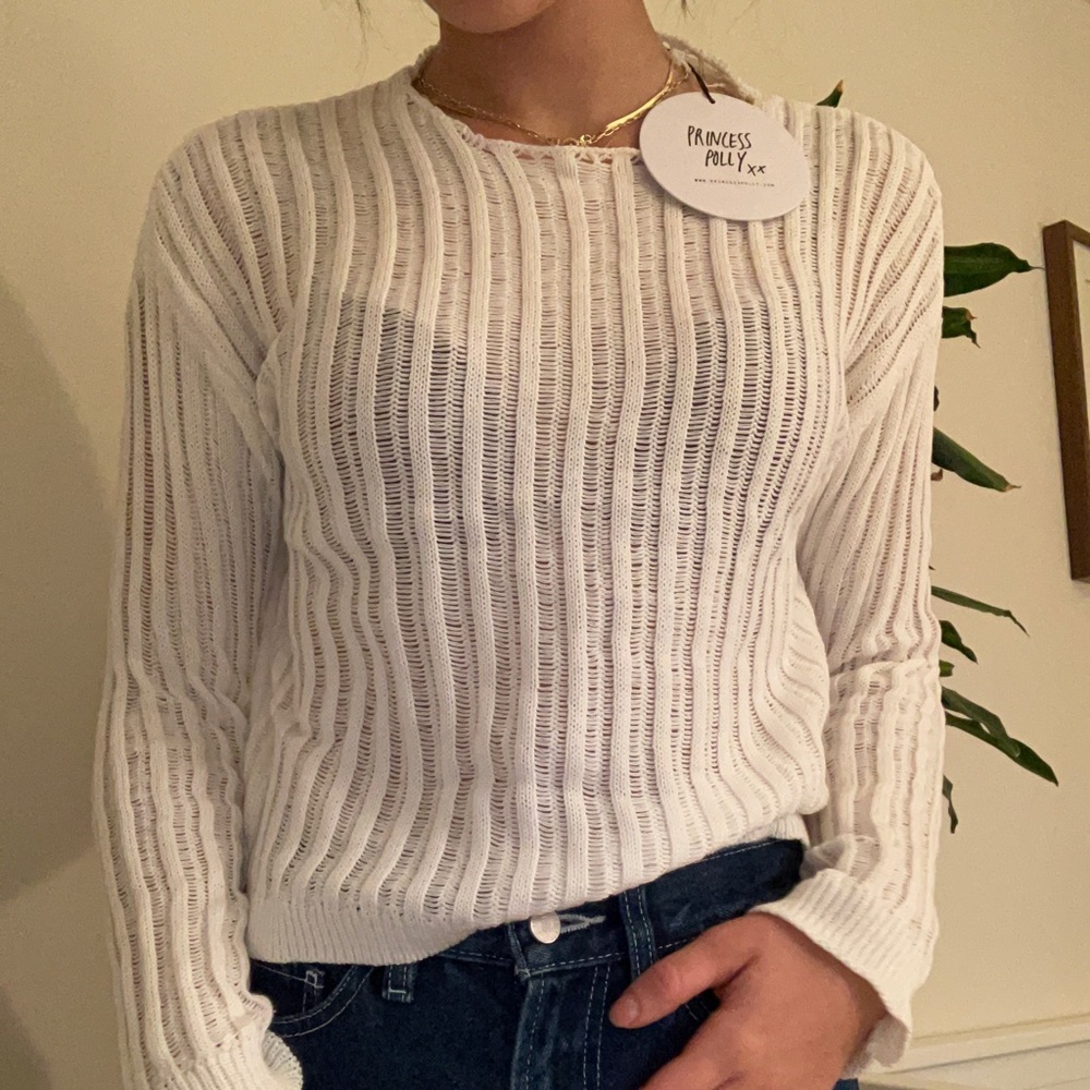 Princess Poly Adrianna Sweater in Cream